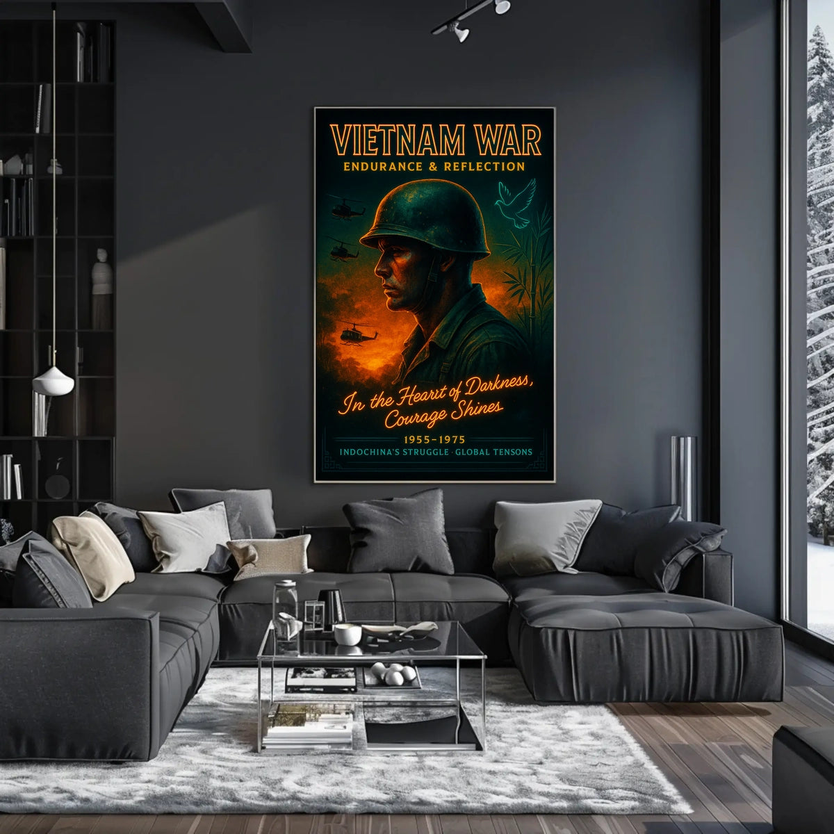 Vietnam War Endurance Reflection Poster