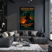Vietnam War Endurance Reflection Poster