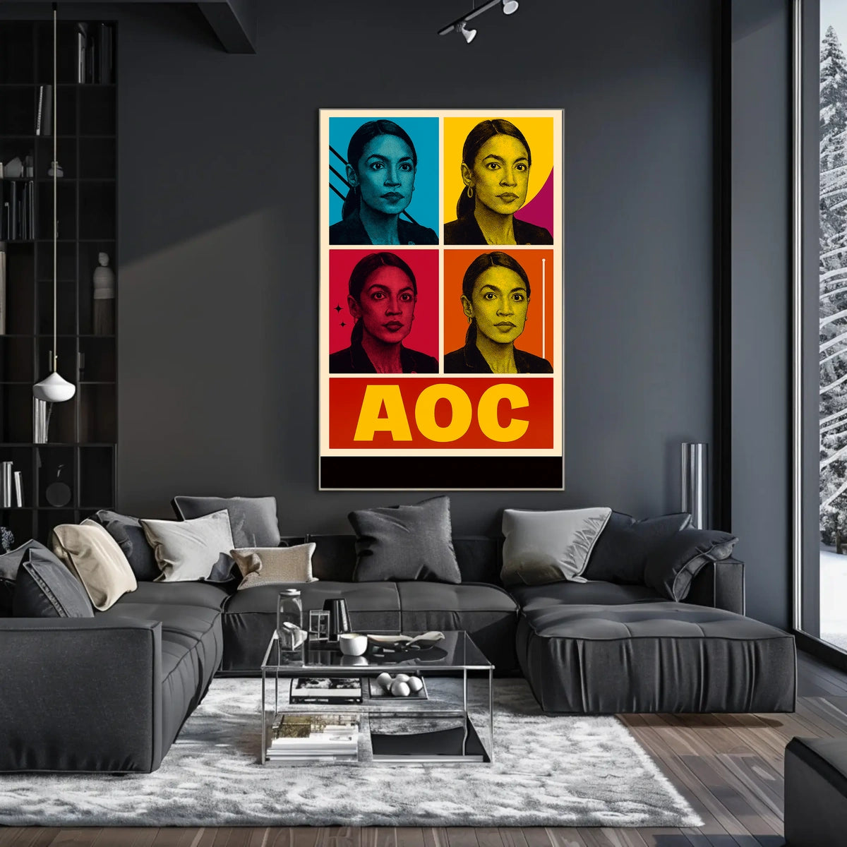 AOC Pop Art Portrait Poster