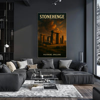 Stonehenge Vintage British Heritage Collectors Poster