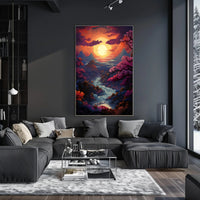 Enchanted Sunset Landscape Poster