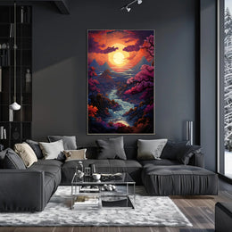 Enchanted Sunset Landscape Poster