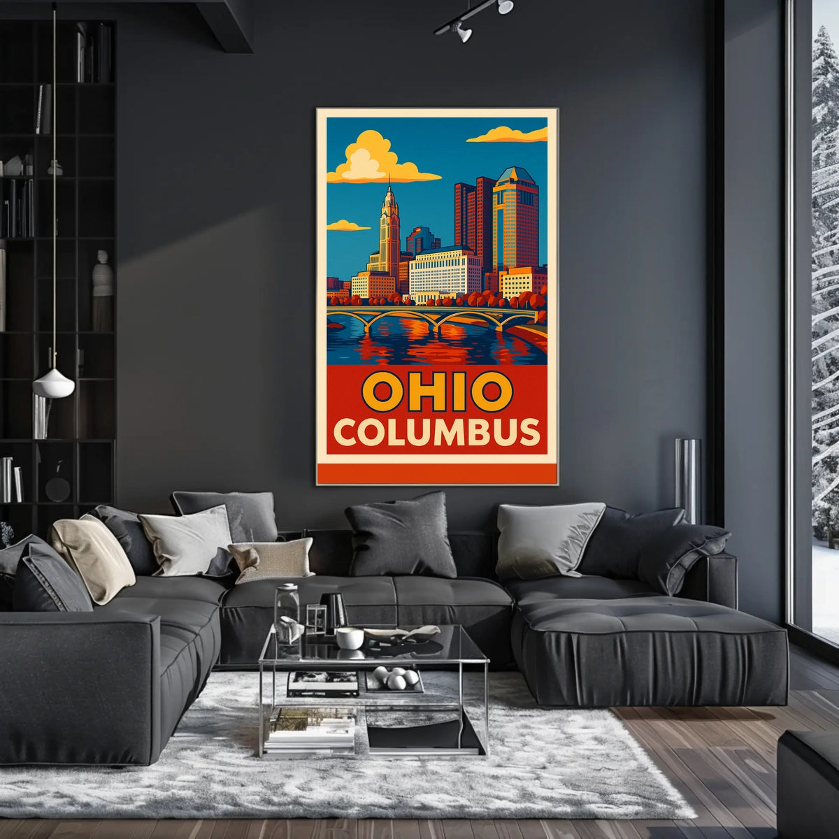Columbus, Ohio Skyline Poster