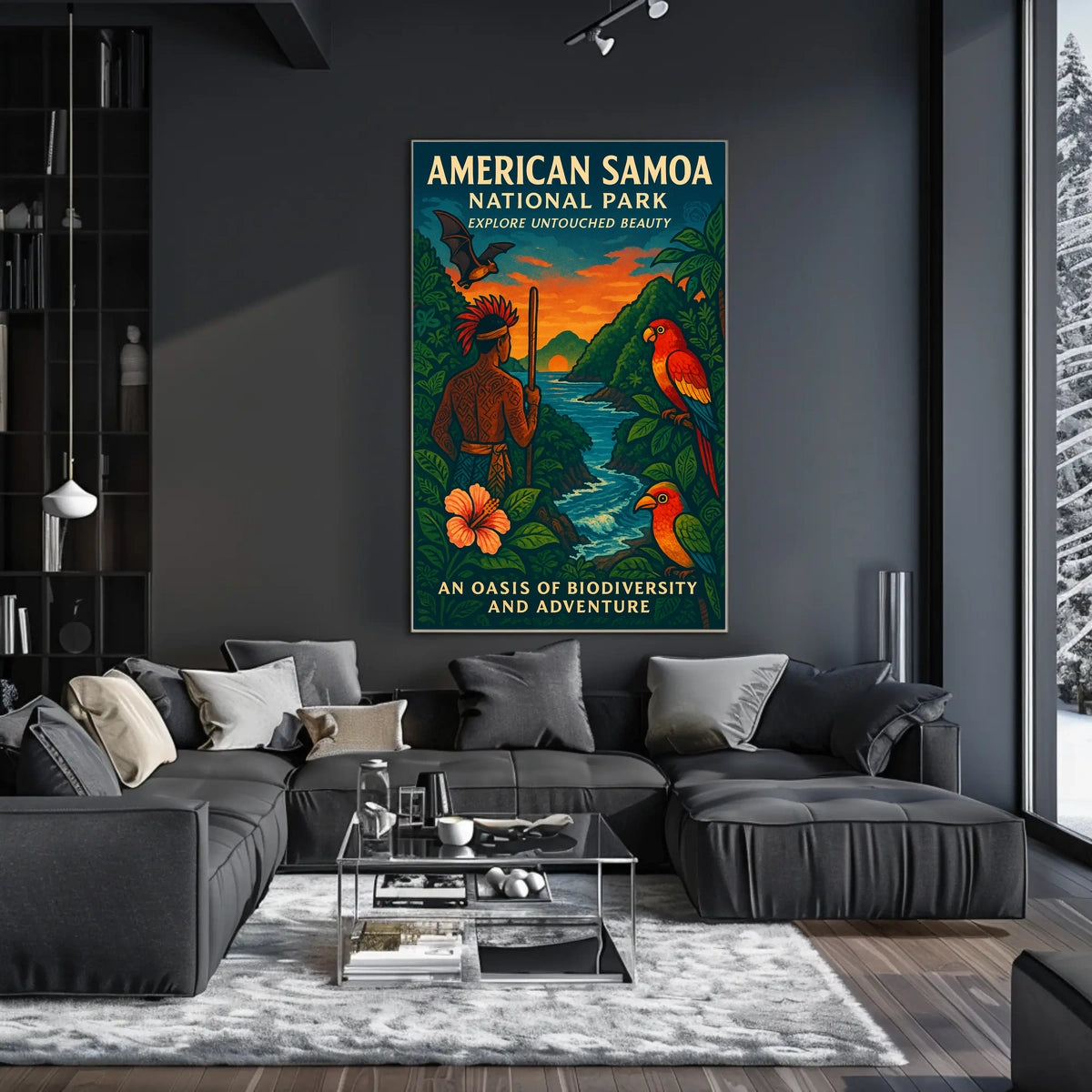 Explore Samoa's Unrivaled Beauty: American National Park Poster