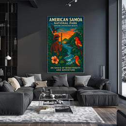 Explore Samoa's Unrivaled Beauty: American National Park Poster