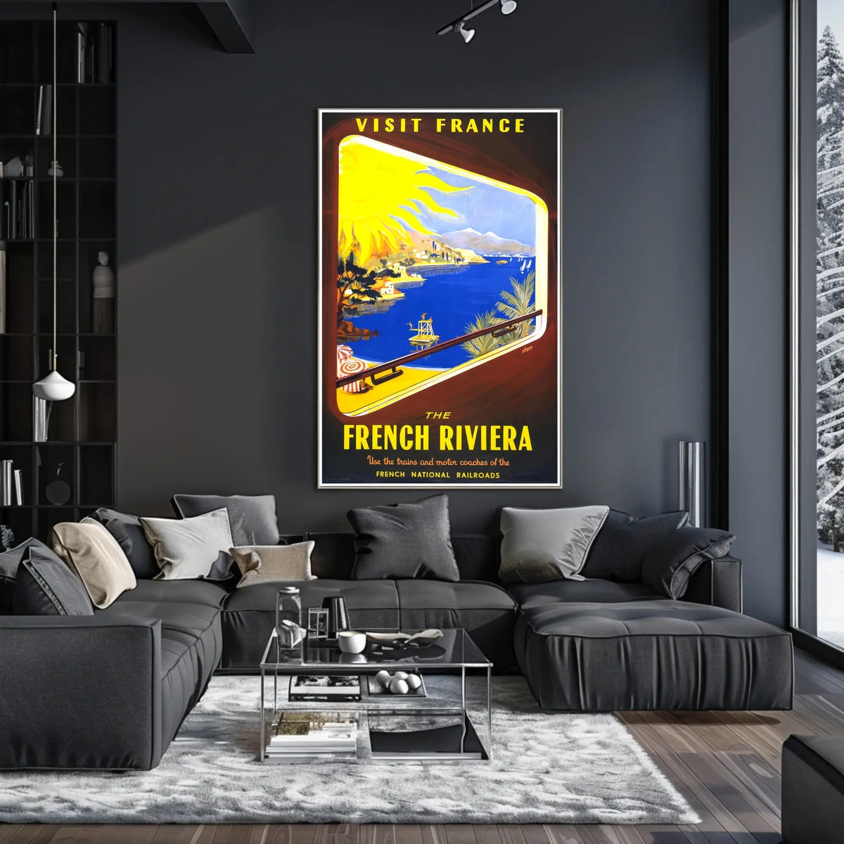 Visit France The French Riviera Poster