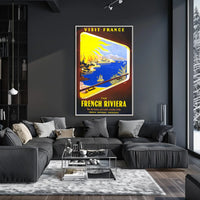 Visit France The French Riviera Poster