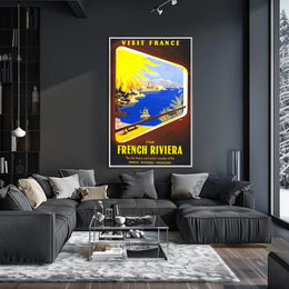 Visit France The French Riviera Poster