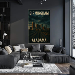 Birmingham Skyline Dream Minimalist Poster