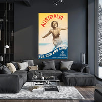Australia For Sun And Surf Poster