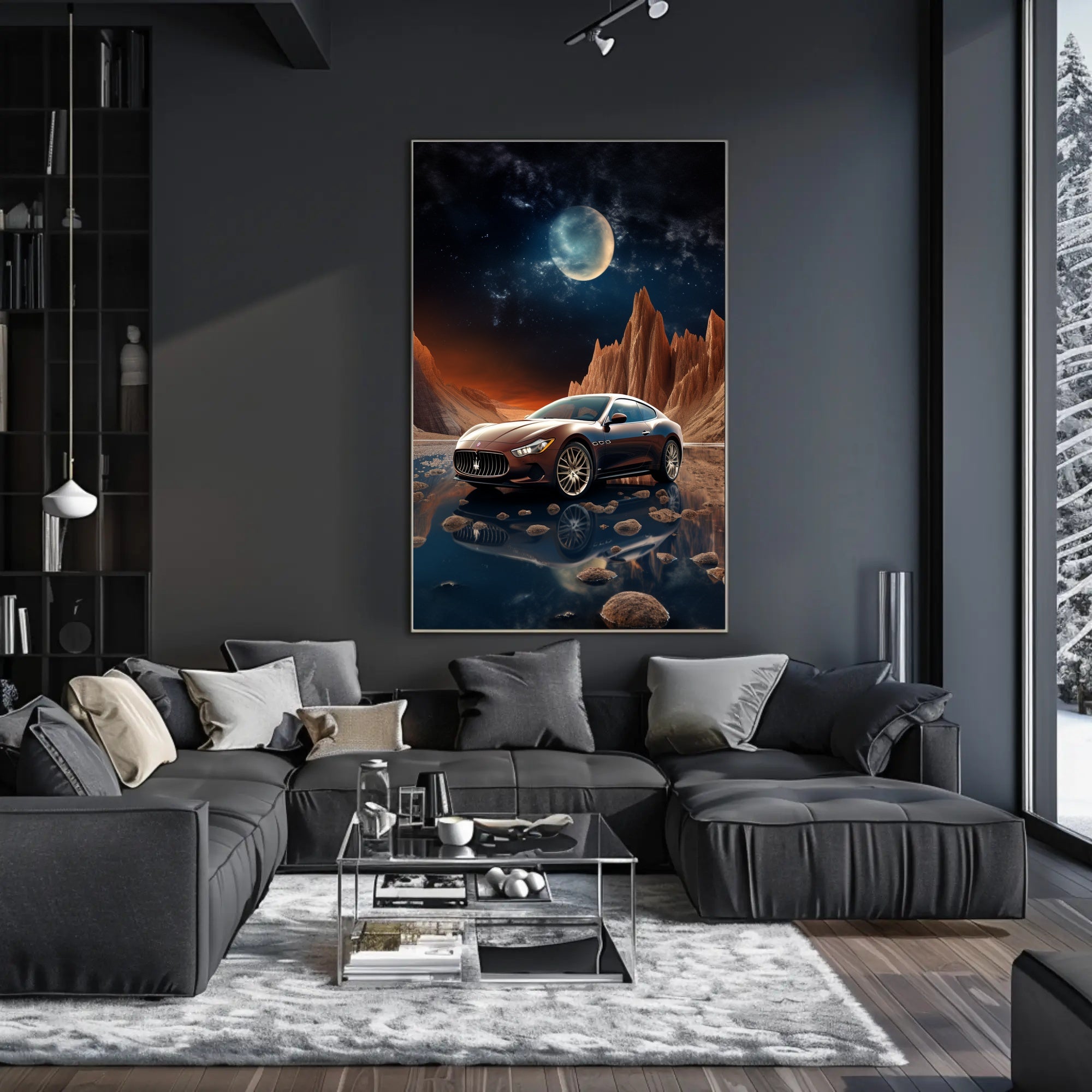 Lunar Elegance Poster PosterGoat