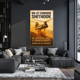 HH-47 Chinook Helicopter Poster