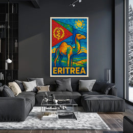 Eritrea Mosaic Art Poster