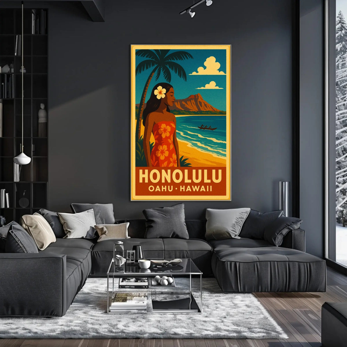 Honolulu Paradise Poster