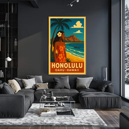 Honolulu Paradise Poster