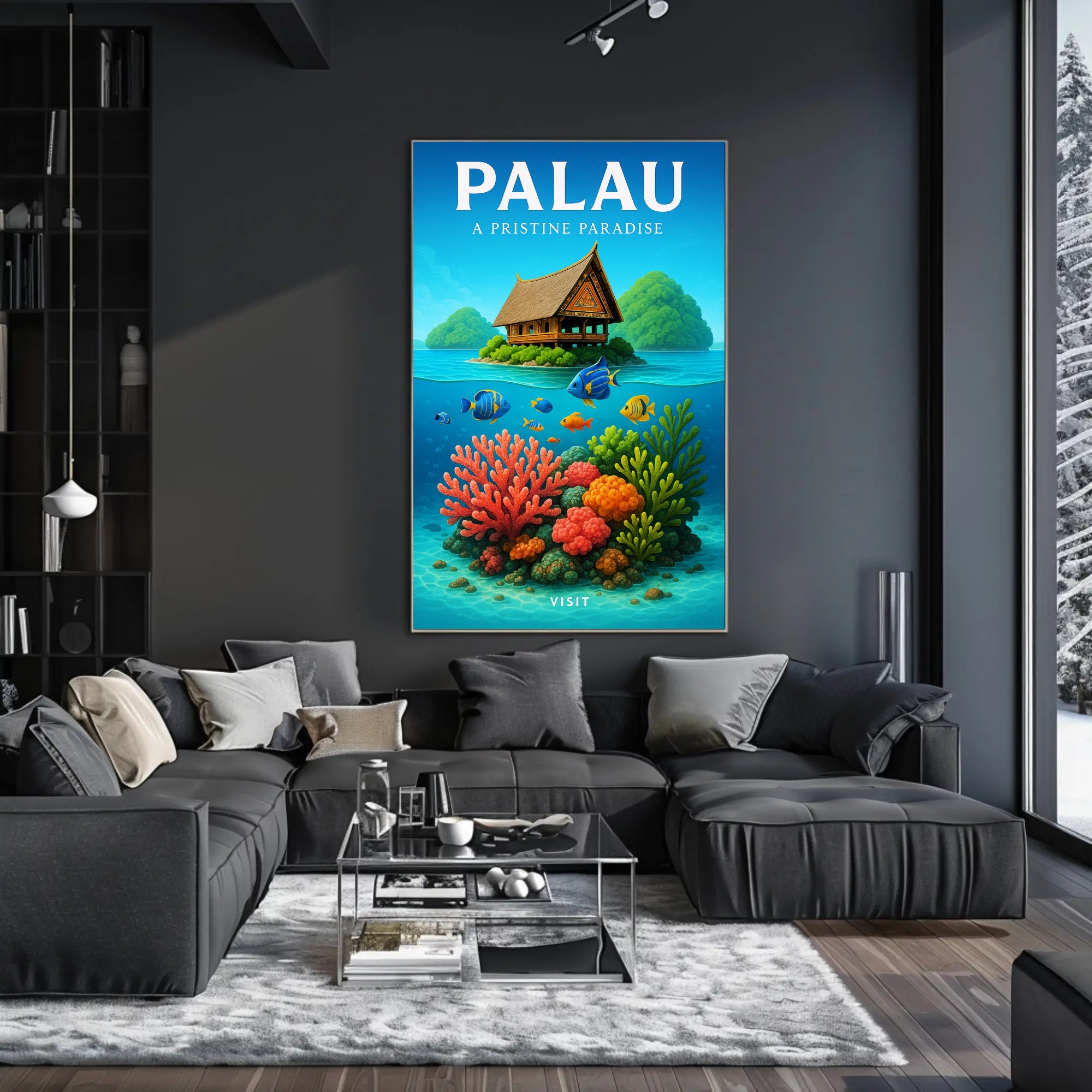 Palau A Pristine Paradise Poster PosterGoat