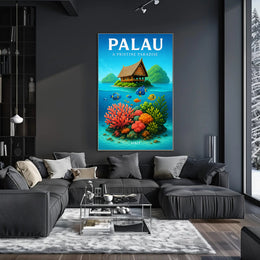Palau A Pristine Paradise Poster PosterGoat