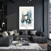 Tower Bridge Watercolor Urban Cityscape Poster PosterGoat