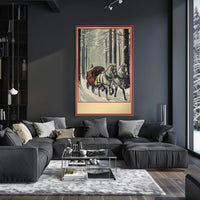 Winter Carriage Ride Poster