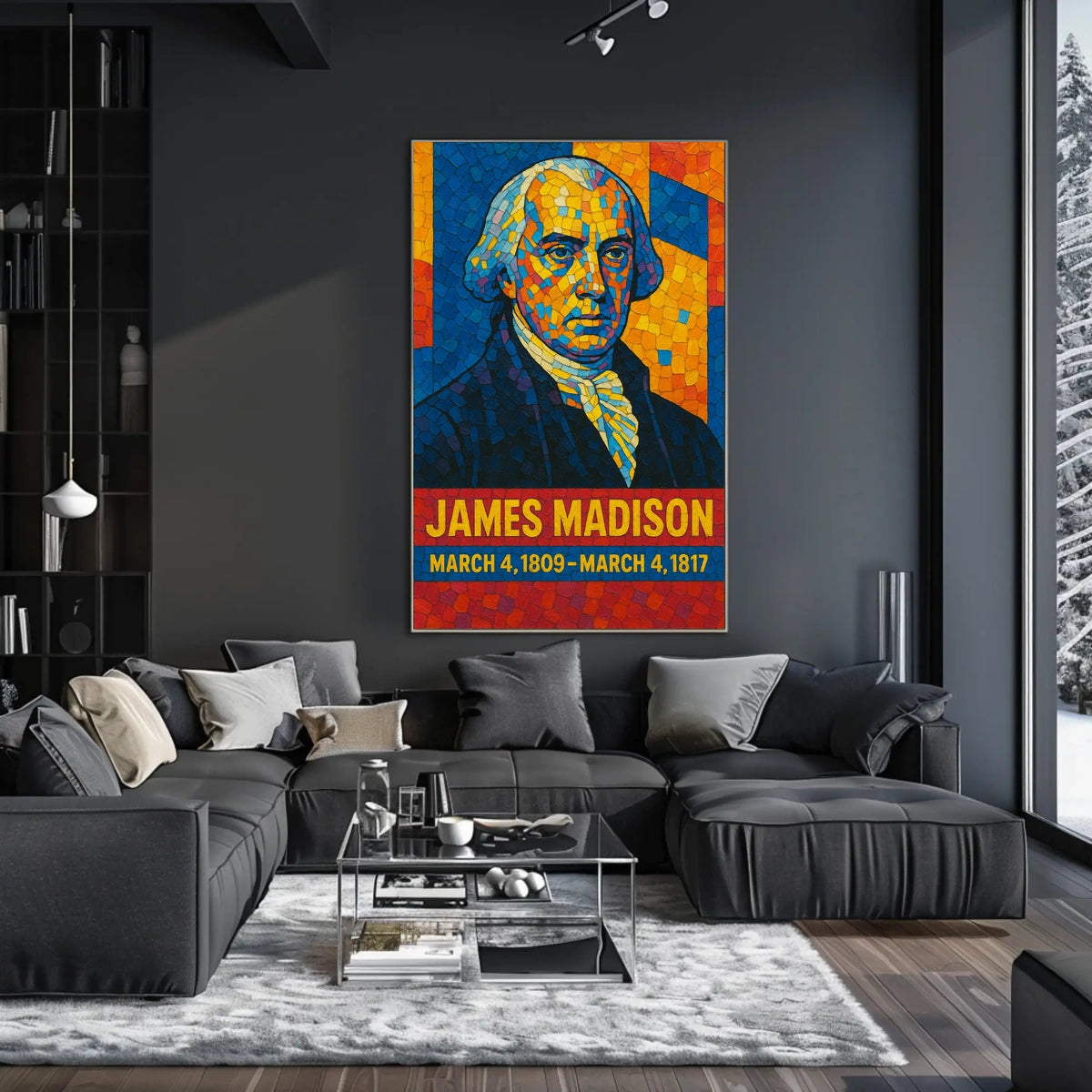 James Madison Presidential Term Poster
