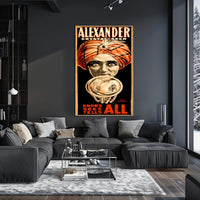Crystal Seer Fortune Teller Vintage Art Poster