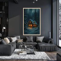 Cozy Winter Cabin Poster