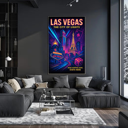 Las Vegas The City of Lights Poster