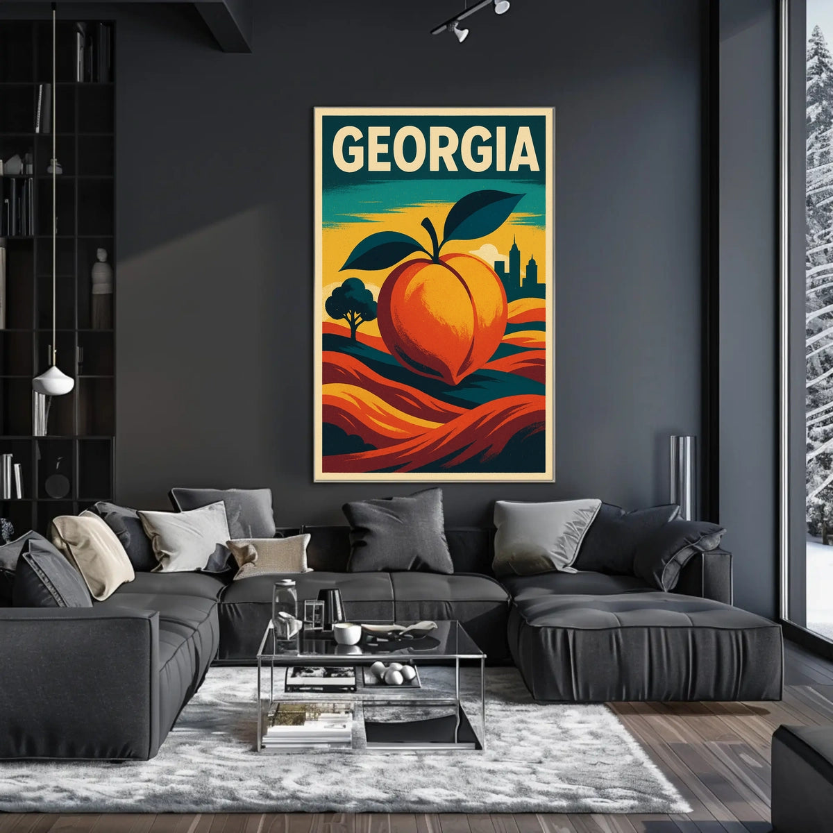 Georgia The Peach State Poster
