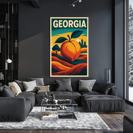 Georgia The Peach State Poster