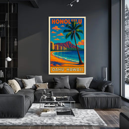 Honolulu Oahu, Hawaii Poster