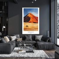 Sossusvlei Sand Dunes Namibia Travel Poster PosterGoat