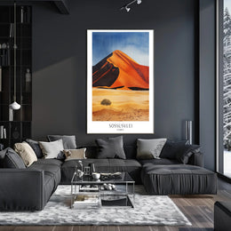 Sossusvlei Sand Dunes Namibia Travel Poster PosterGoat