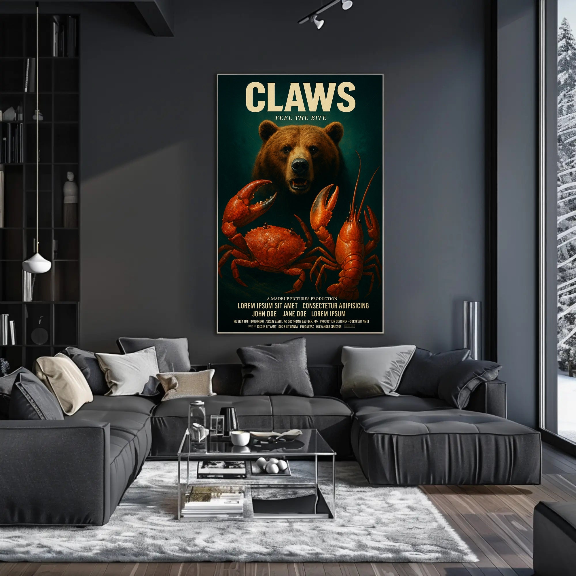 Claws Feel the Bite Vintage Poster Art PosterGoat