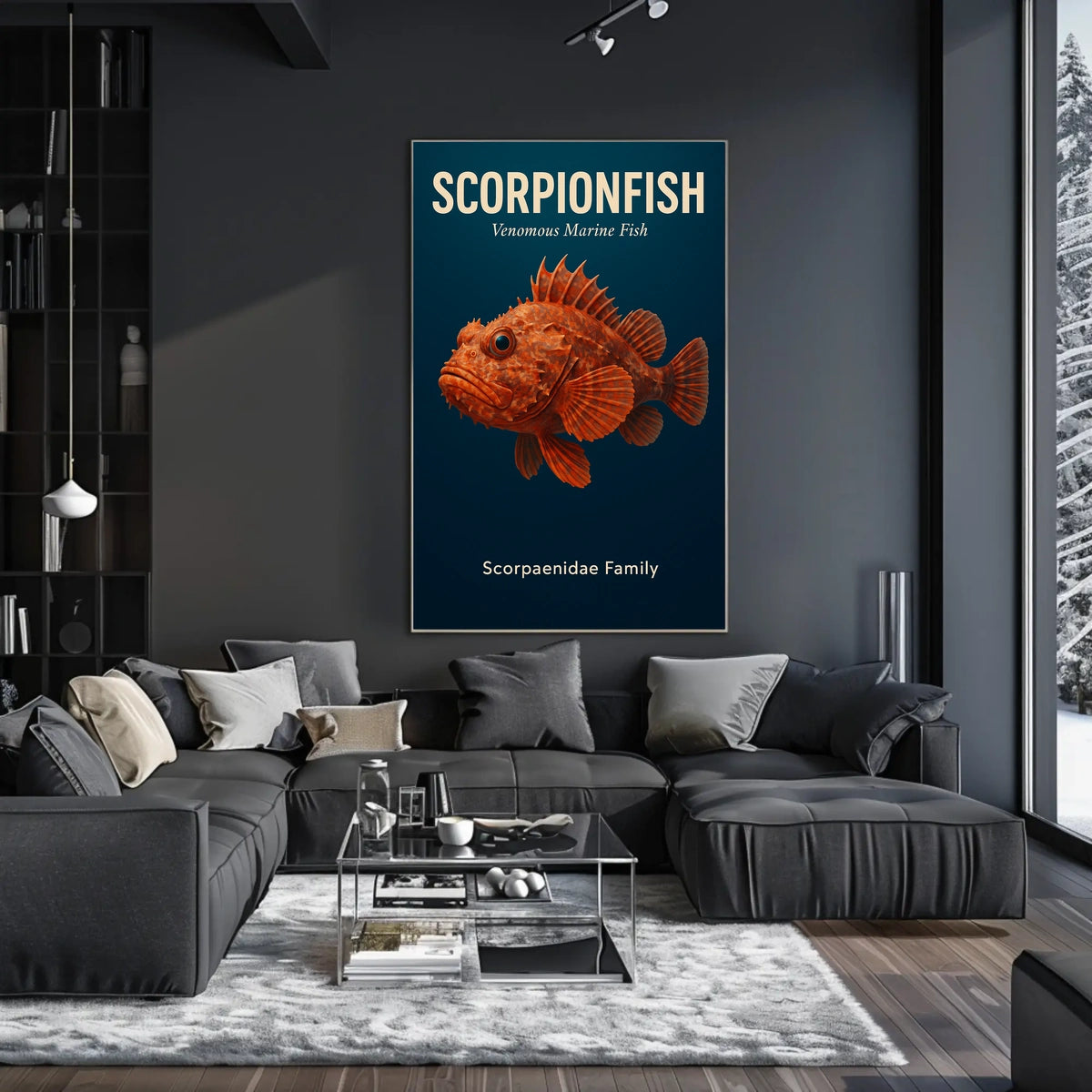 Scorpionfish Venomous Marine Fish Poster