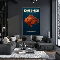 Scorpionfish Venomous Marine Fish Poster