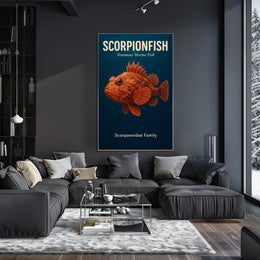 Scorpionfish Venomous Marine Fish Poster