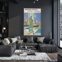 American Airlines New York Poster PosterGoat
