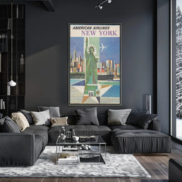 American Airlines New York Poster PosterGoat