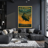 CH-47 Chinook The Heavy-Lifter of the Skies Poster