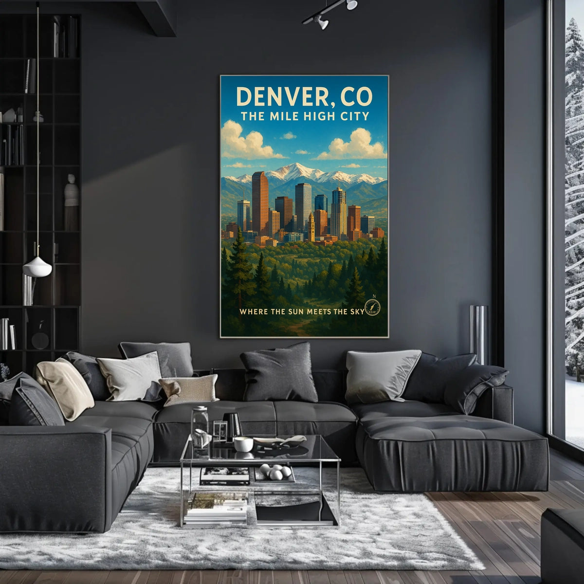 Denver, Co The Mile High City Poster