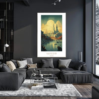 Saigon Skyline Poster PosterGoat