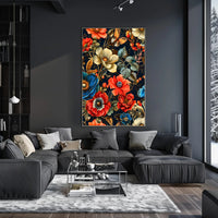 Intricate Floral Butterfly Art Print - Abstract or Artistic Poster