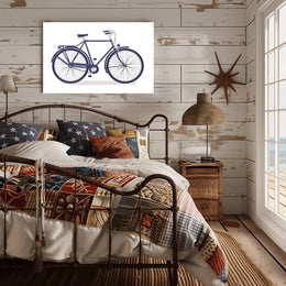 Vintage Bicycle Poster: Modern Retro Design