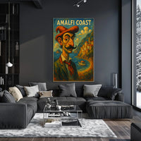 Amalfi Coast Artistic Impression Poster