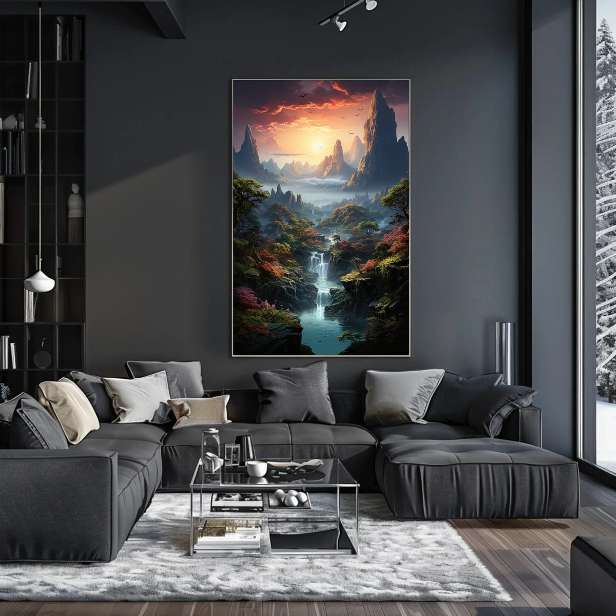 Majestic Mountain Landscape Poster