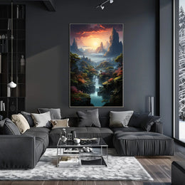 Majestic Mountain Landscape Poster