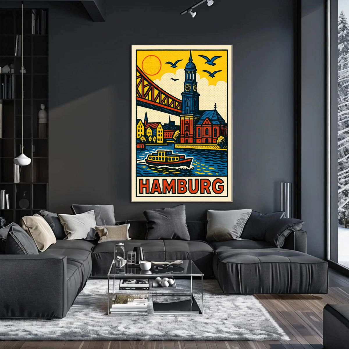 Hamburg A Vibrant Cityscape Poster