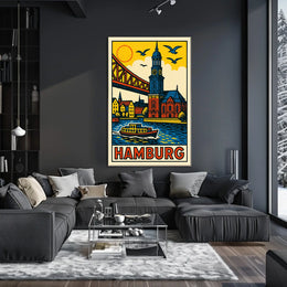 Hamburg A Vibrant Cityscape Poster