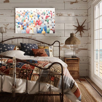 A Colorful Crowd Poster