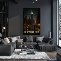 New York City at Night Poster